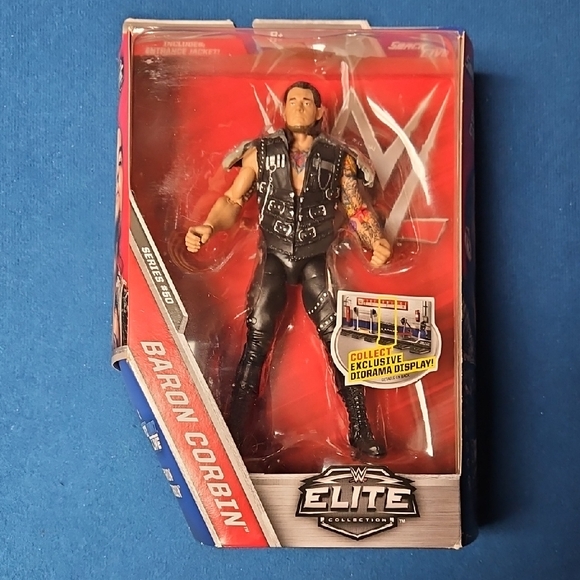 WWE Elite Baron Corbin Figure in Black and Red Packaging - Picture 1 of 1